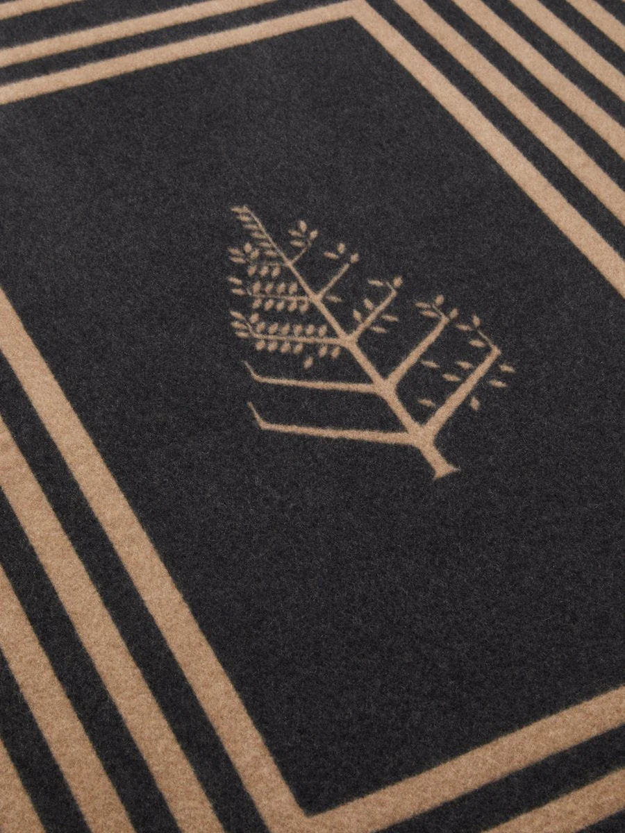 Leather Trim Throw - Image 4